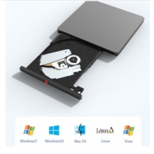 聯(lián)想（Lenovo）TX800 外置光驅(qū) 超薄外置DVD刻錄機 24倍速 高速移動光驅(qū) Type-C+USB雙接口