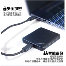 希捷CB500加密移動(dòng)固態(tài)硬盤 黑色 1TB(USB-C線）)