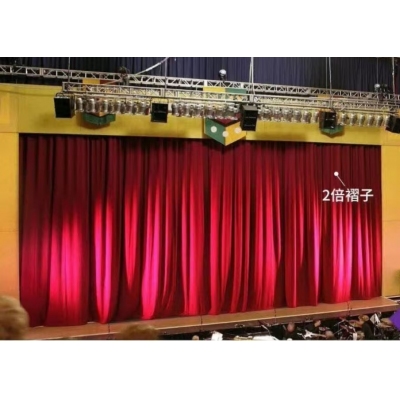 舞臺電動幕布  定做（加厚意大利絨布，軌道，杜亞舞臺專用電機ID100-WF，遙控器）