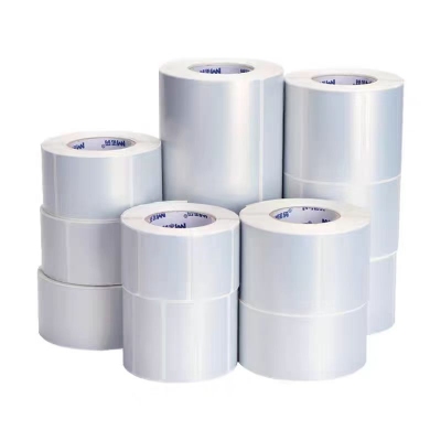 三防熱敏亞銀紙標(biāo)簽紙，固定資產(chǎn)貼50ⅹ70mm